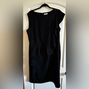 Calvin Klein Black Asymmetrical Dress